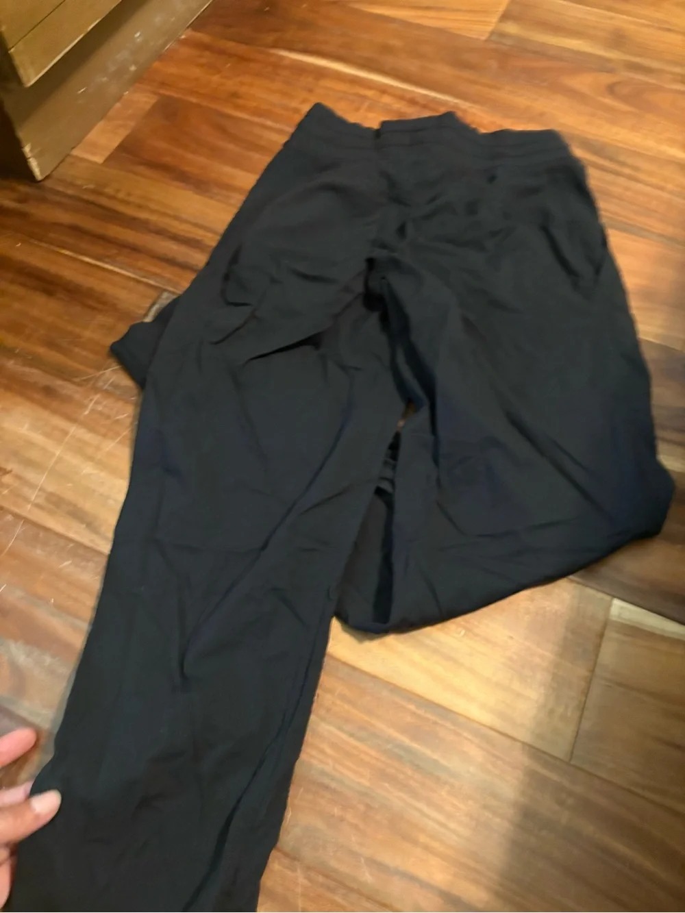 Lululemon Dance Studio Jogger Pants Black Ribbed Waist Cuffed (948)